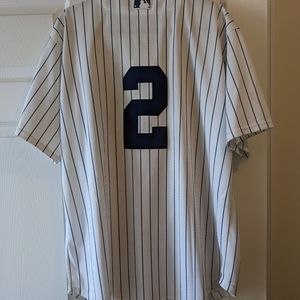 Derek Jeter White Large Yankees Jersey